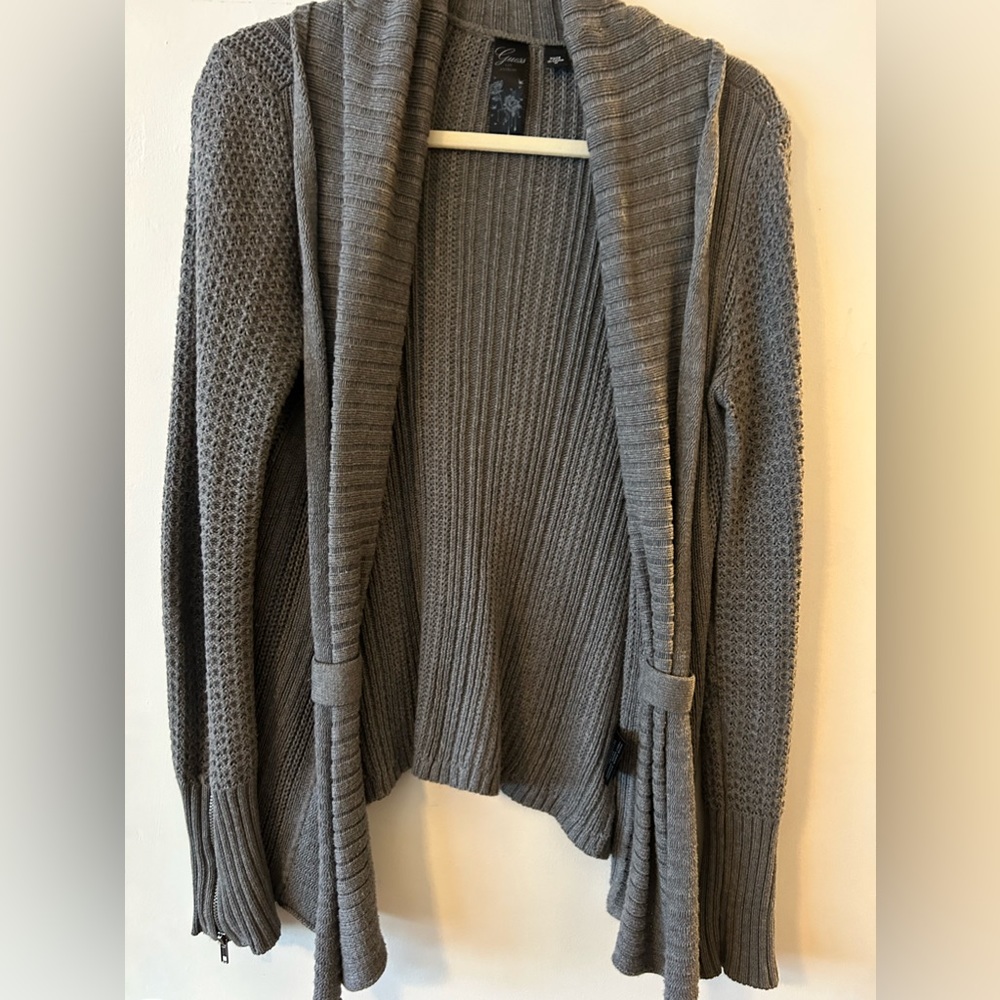 Gray cozy/lounge jacket, size Medium